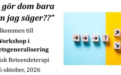 Generaliseringskurs, 15-16 oktober, 2026